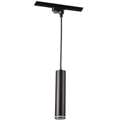 Csillár zsinóron sínrendszerhez PÁRIZS 3xGU10/10W/230V + 1 m sín rendszer fekete