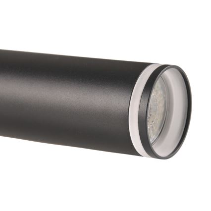 Csillár zsinóron sínrendszerhez PÁRIZS 3xGU10/10W/230V + 1 m sín rendszer fekete