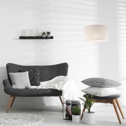 Csillár zsinóron SIRJA 1xE27/60W/230V krém