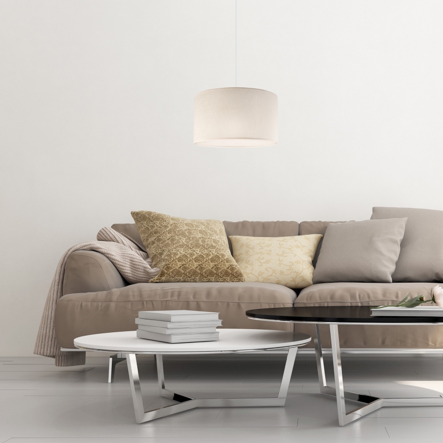 Csillár zsinóron SIRJA 1xE27/60W/230V krém