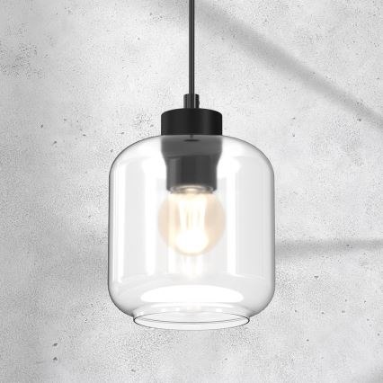 Csillár zsinóron SOMBRA 1xE27/60W/230V átlátszó
