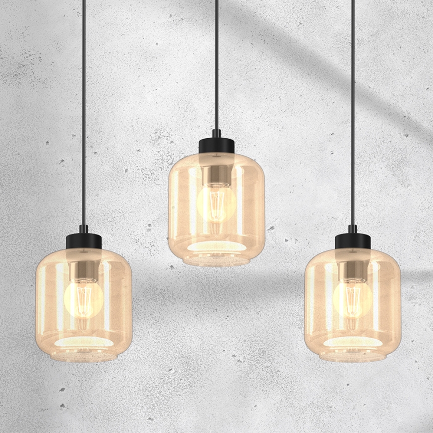 Csillár zsinóron SOMBRA 3xE27/60W/230V bézs