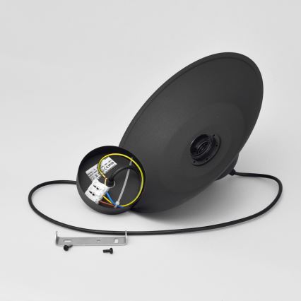 Csillár zsinóron SORAPIS 1xE27/15W/230V fekete