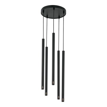 Csillár zsinóron STALACTITE LASER 5xG9/3W/230V fekete