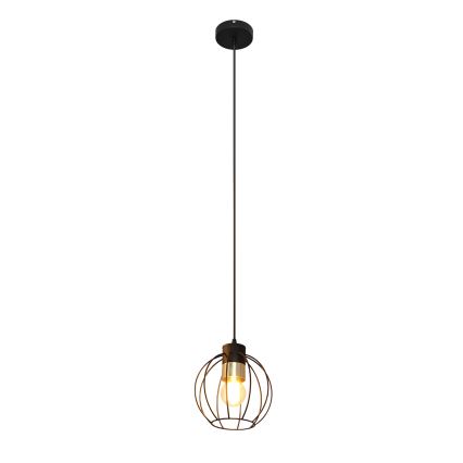 Csillár zsinóron STARLIGHT 1xE27/15W/230V fekete/arany