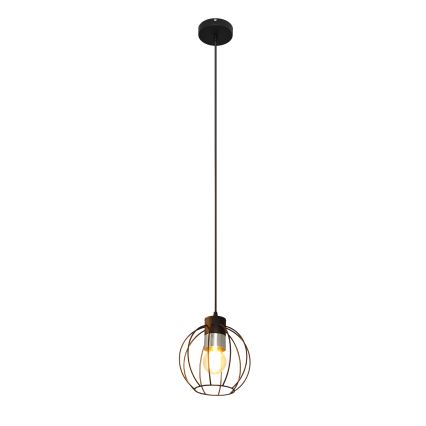 Csillár zsinóron STARLIGHT 1xE27/15W/230V fekete/ezüst