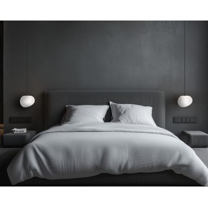 Csillár zsinóron STONES 1xE27/40W/230V átm. 20 cm