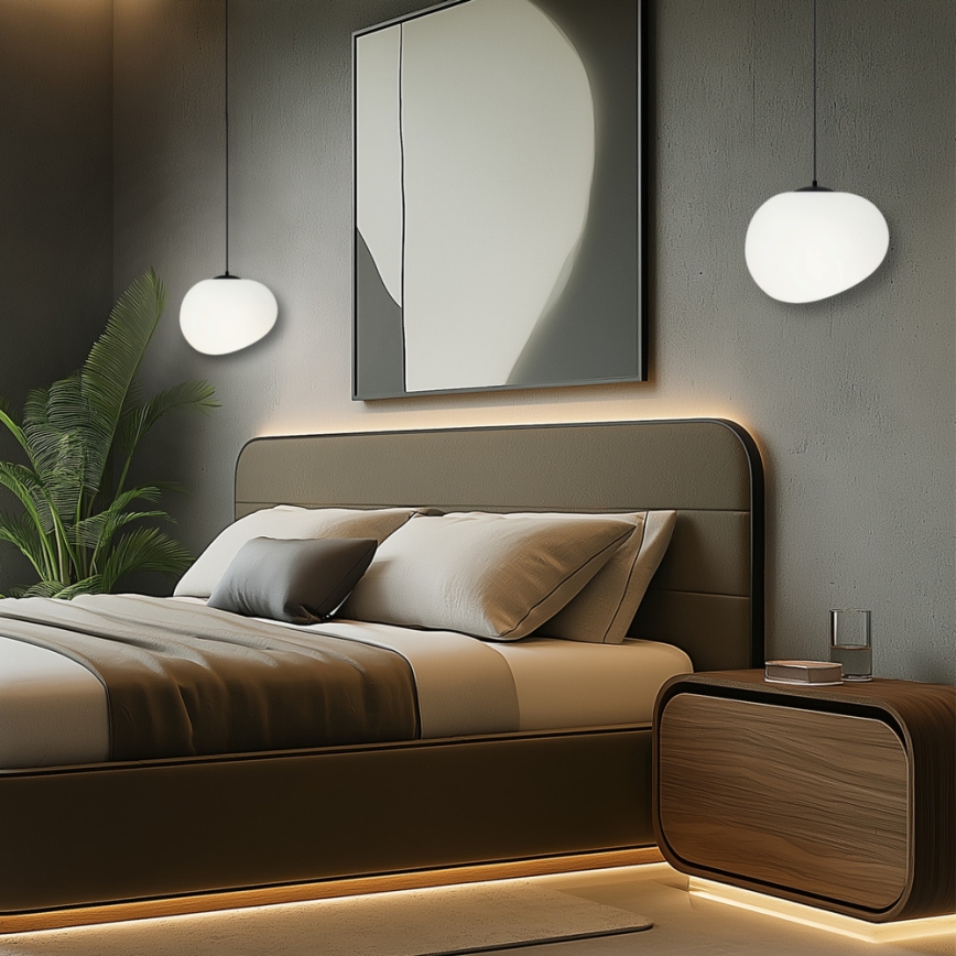 Csillár zsinóron STONES 1xE27/40W/230V átm. 25 cm