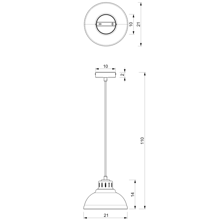 Csillár zsinóron SVEN 1xE27/15W/230V szürke