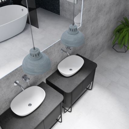 Csillár zsinóron SVEN 2xE27/15W/230V szürke