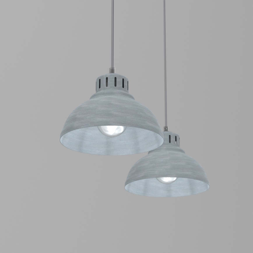 Csillár zsinóron SVEN 2xE27/15W/230V szürke