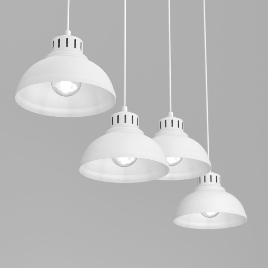 Csillár zsinóron SVEN 4xE27/15W/230V fehér