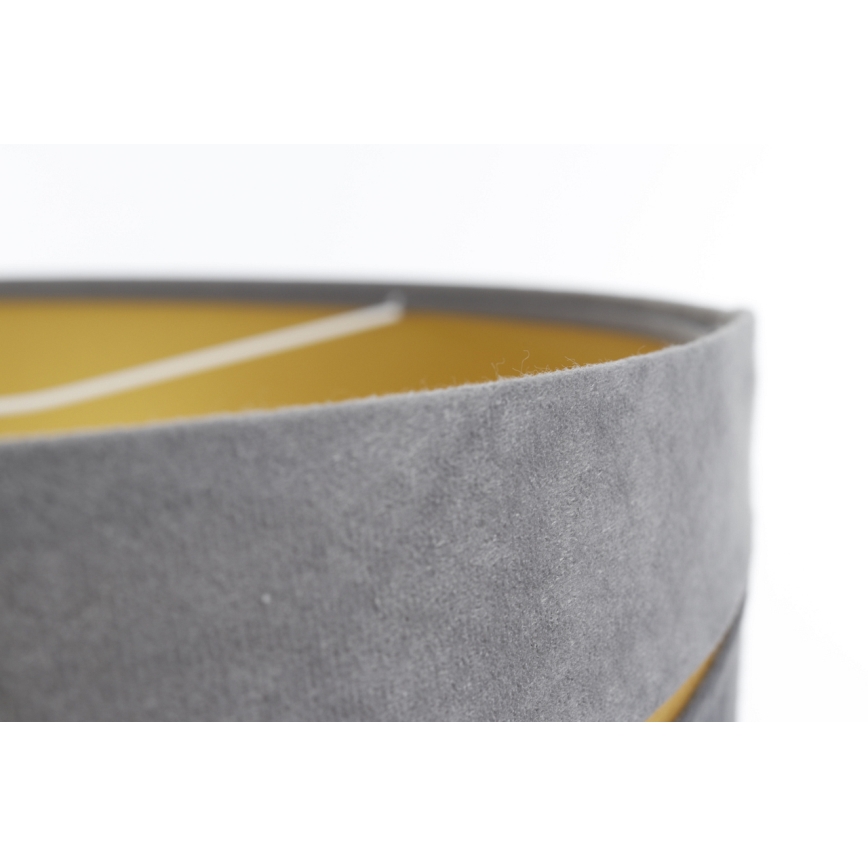 Csillár zsinóron SWING 1xE27/60W/230V szürke/arany