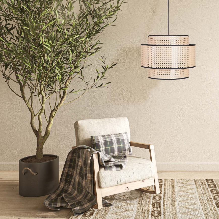 Csillár zsinóron TAKARA 1xE27/20W/230V átm. 40 cm bézs