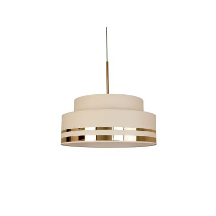 Csillár zsinóron TAMI 1xE27/60W/230V átm. 40 cm bézs/arany