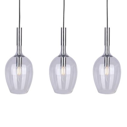 Csillár zsinóron TANGO 3xE14/40W/230V átlátszó