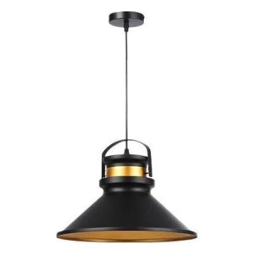 Csillár zsinóron TAO 1xE27/60W/230V átm. 37 cm fekete