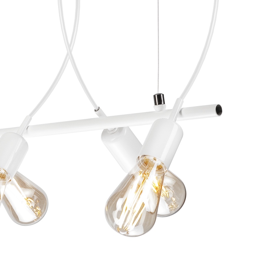 Csillár zsinóron TARO 5xE27/60W/230V fehér