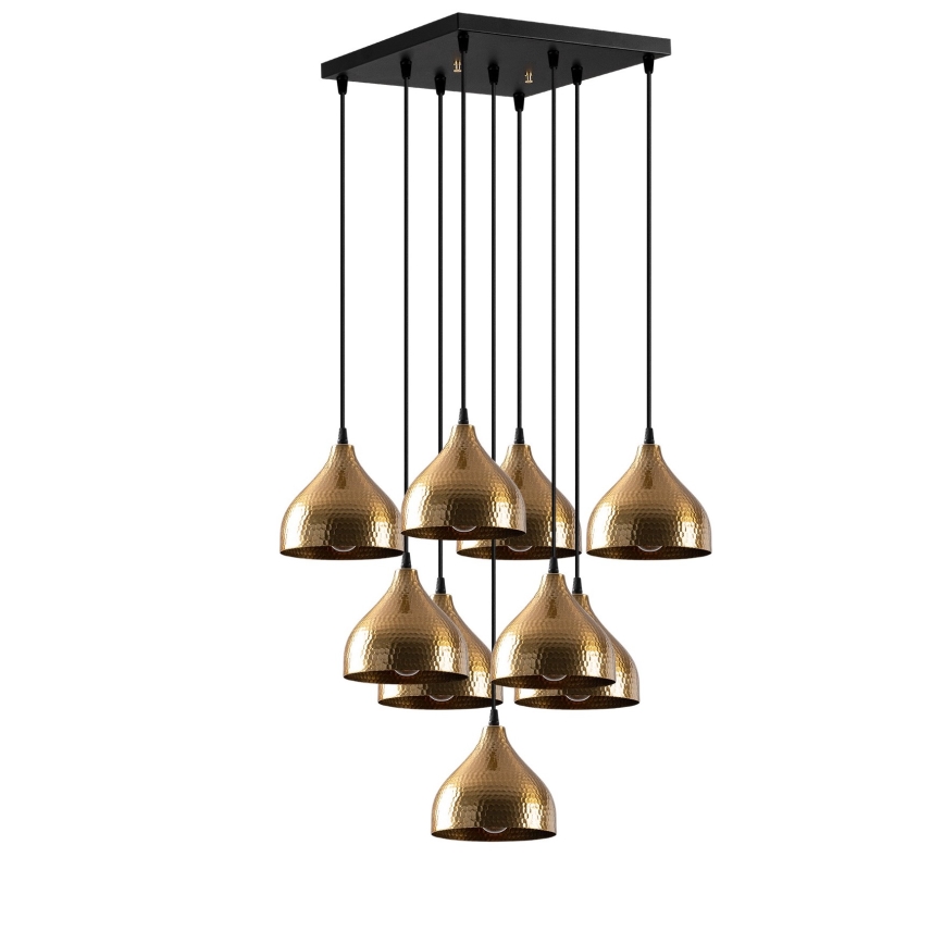 Csillár zsinóron TATTOO 9xE27/40W/230V