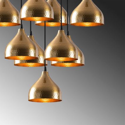 Csillár zsinóron TATTOO 9xE27/40W/230V