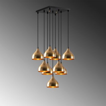 Csillár zsinóron TATTOO 9xE27/40W/230V