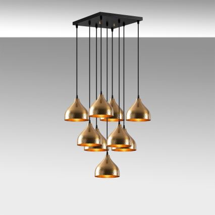 Csillár zsinóron TATTOO 9xE27/40W/230V