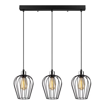 Csillár zsinóron TEL 3xE27/100W/230V