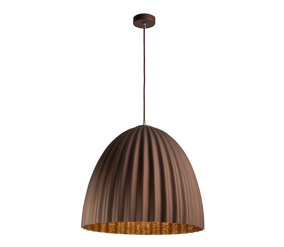 Csillár zsinóron T 1xE27/60W/230V átm. 50 cm barna/arany