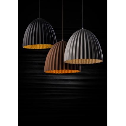 Csillár zsinóron TELMA 1xE27/60W/230V átm. 70 cm fekete/arany