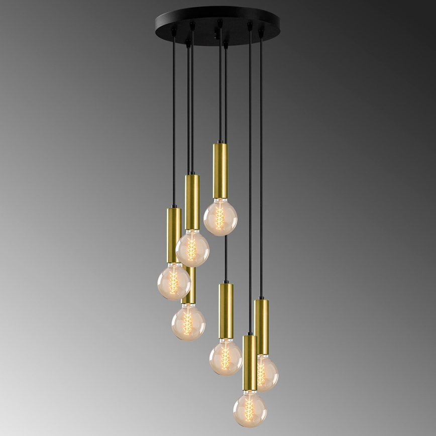 Csillár zsinóron TEMPO 7xE27/40W/230V