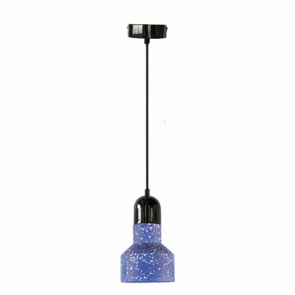 Csillár zsinóron TERRAZZO 1xE27/60W/230V átm. 12 cm kék