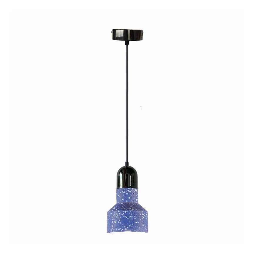 Csillár zsinóron TERRAZZO 1xE27/60W/230V átm. 12 cm kék