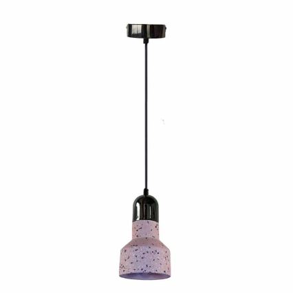 Csillár zsinóron TERRAZZO 1xE27/60W/230V átm. 12 cm piros