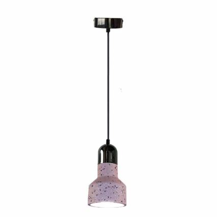 Csillár zsinóron TERRAZZO 1xE27/60W/230V átm. 12 cm piros