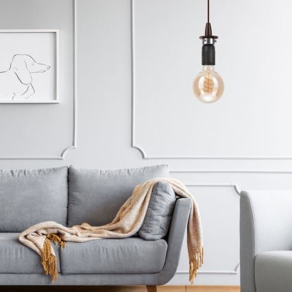 Csillár zsinóron TINA 1xE27/60W/230V bronz