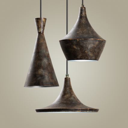 Csillár zsinóron TOM 3xE27/40W/230V szürke