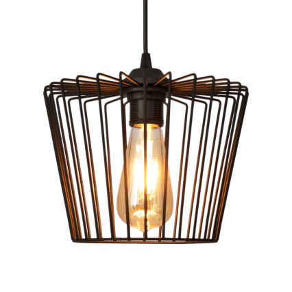 Csillár zsinóron TORRI 3xE27/15W/230V fekete