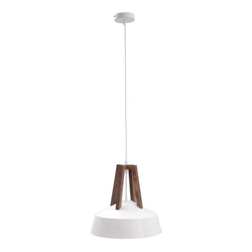 Csillár zsinóron TRIXI 1xE27/60W/230V fehér/barna