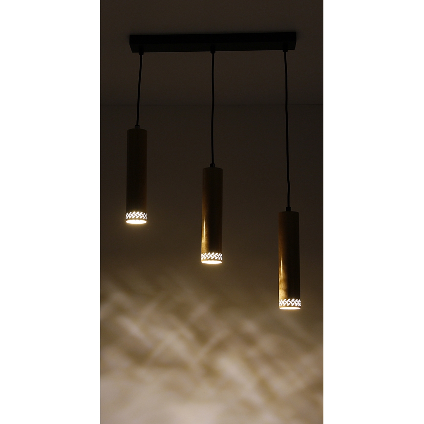 Csillár zsinóron TUBO 3xGU10/25W/230V