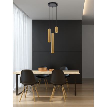 Csillár zsinóron TUBO 3xGU10/25W/230V