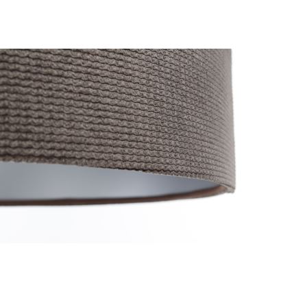 Csillár zsinóron TWIST 1xE27/60W/230V barna/ezüst