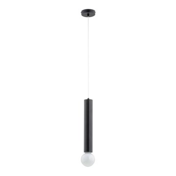 Csillár zsinóron TWISTER 1xE27/60W/230V fekete