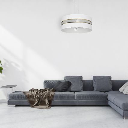 Csillár zsinóron ULTIMO 3xE27/60W/230V fehér