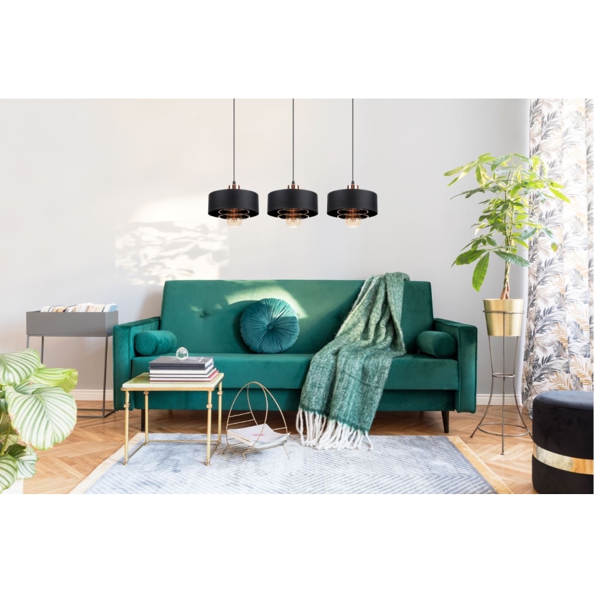 Csillár zsinóron VEST 3xE27/60W/230V