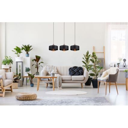 Csillár zsinóron VEST 3xE27/60W/230V