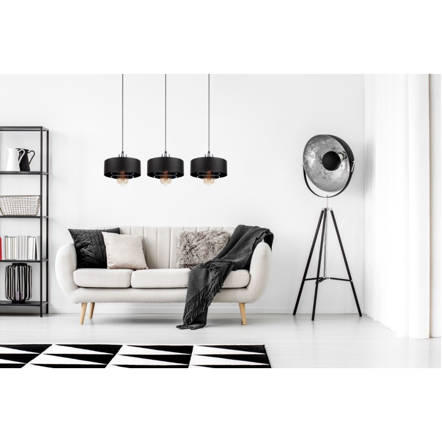 Csillár zsinóron VEST 3xE27/60W/230V