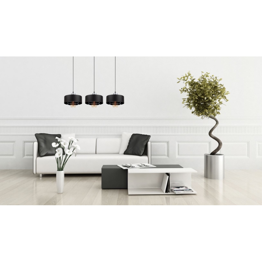 Csillár zsinóron VEST 3xE27/60W/230V