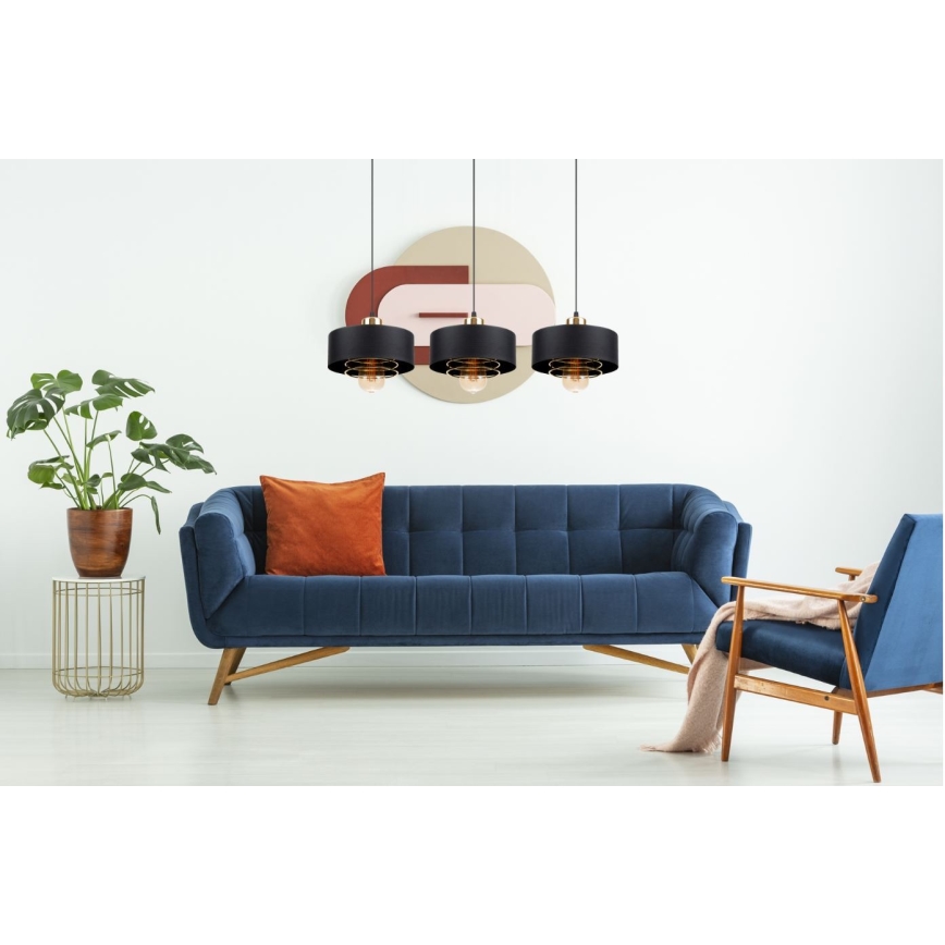 Csillár zsinóron VEST 3xE27/60W/230V