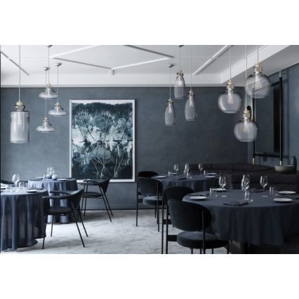 Csillár zsinóron VETRO 1xE27/60W/230V