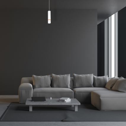 Csillár zsinóron VIDAR 1xGU10/25W/230V fehér